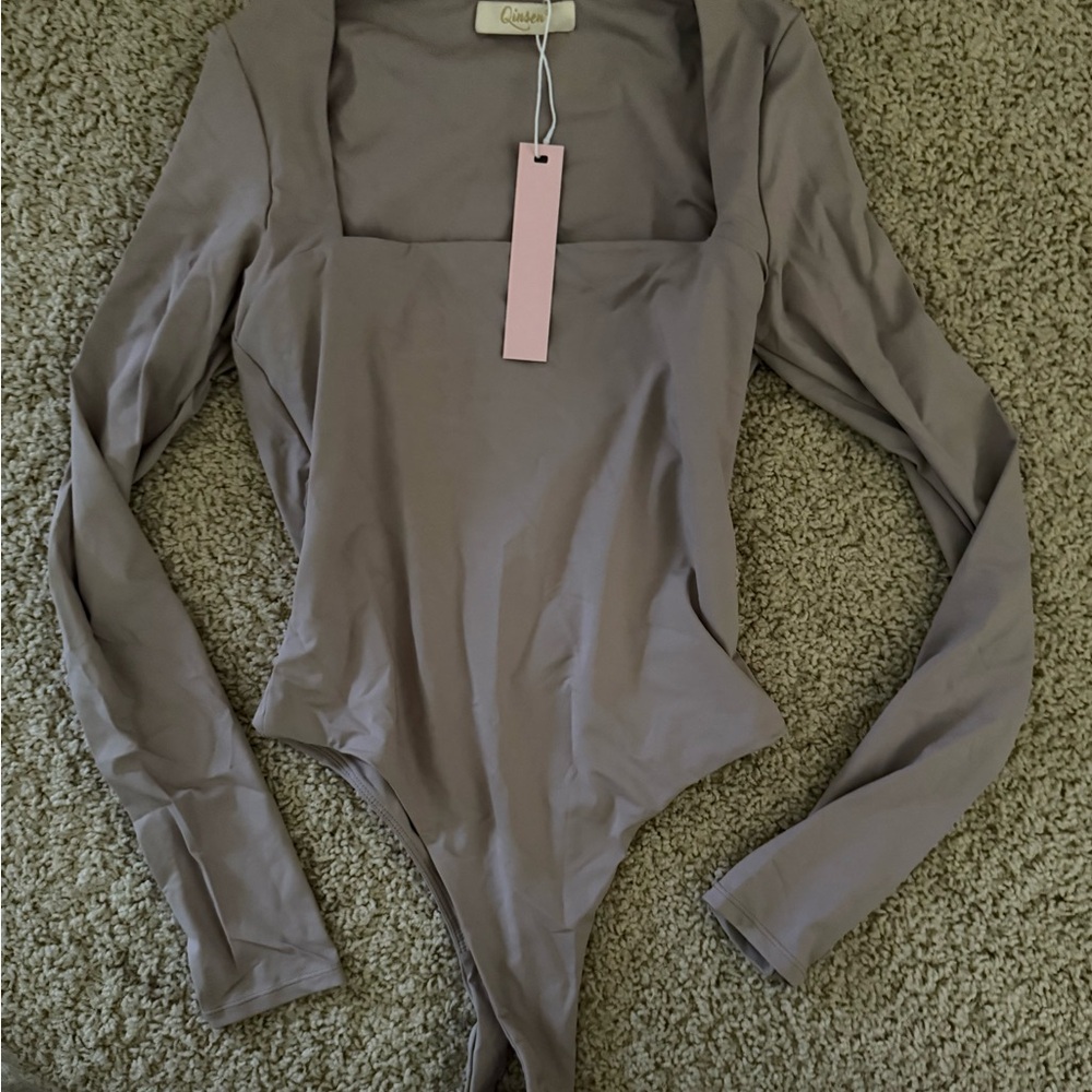 NWT Long Sleeve Square Neck Bodysuit